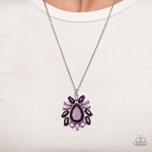 Paparazzi Jewelry Accessories - Indie Icon - Purple Necklace